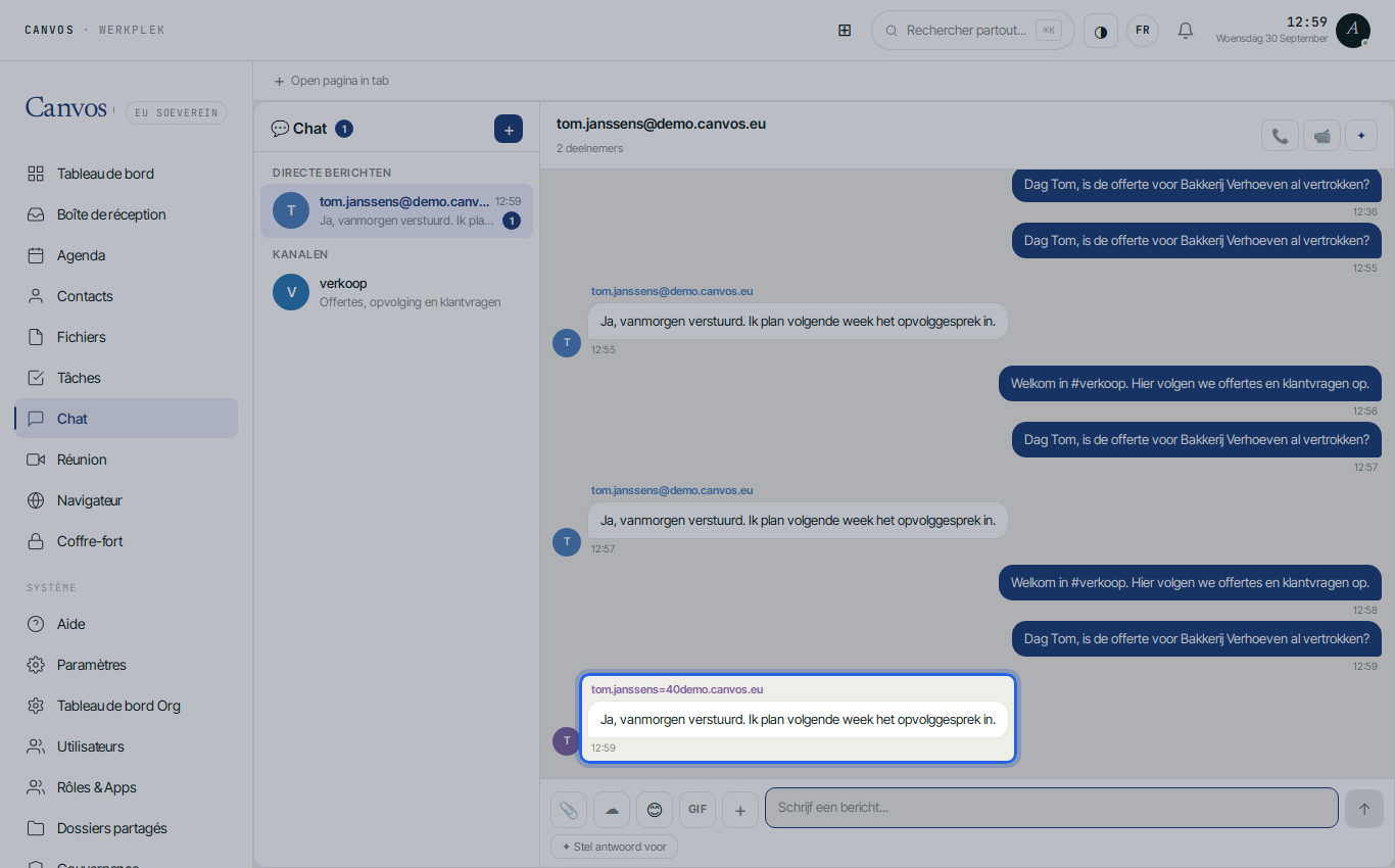 La réponse de Tom dans la conversation